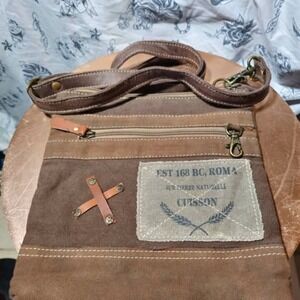 Myra Roma "When in Roma" Crossbody Canvas Bag